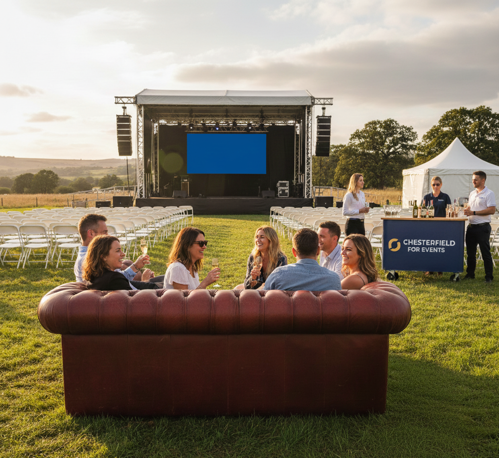 Chesterfield bank voor evenementen