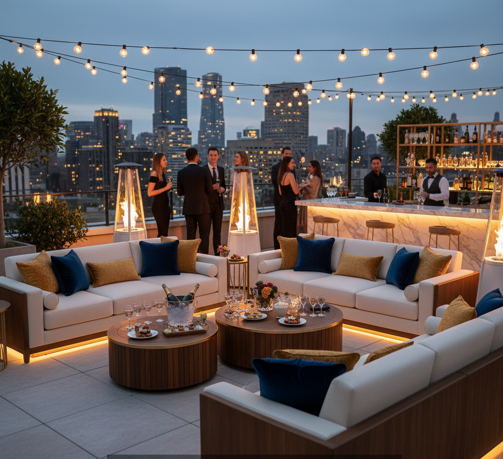 Luxe lounge set voor feesten